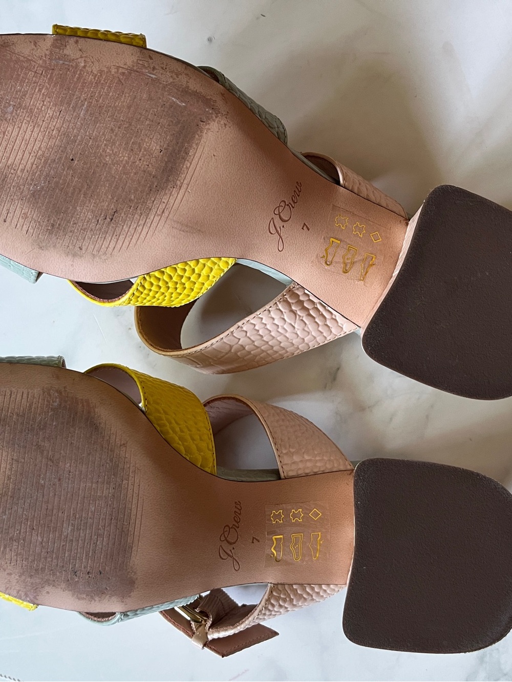 J. Crew Croc-Embossed Slide Mules - Picture 7 of 7